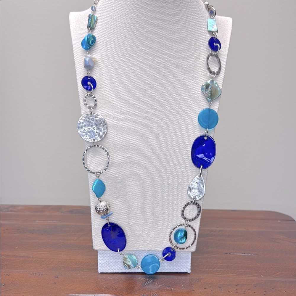 Ruby Rd • Blue and Silver Necklace